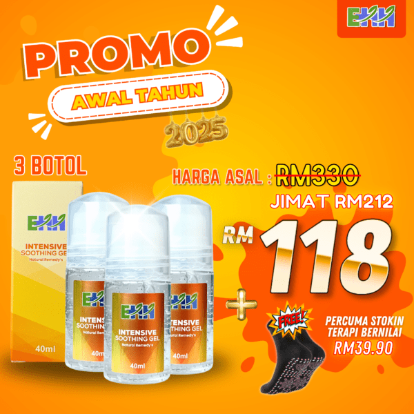Gel EarthHerbs – Promo (3 Botol FREE Stokin Terapi)